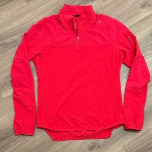 Adidas Supernova Light Weight 1/4 Zip Running Pullover Size Medium Red